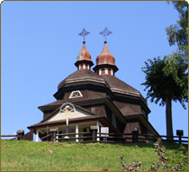 Drevený kostol Nižný Komárnik obrázok