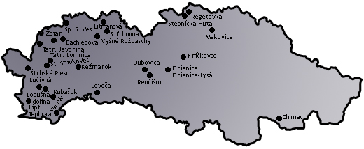 Mapa stredísk