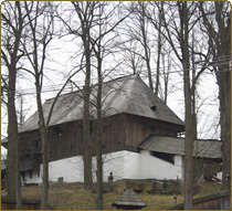 Drevený kostol Leštiny - obrázok